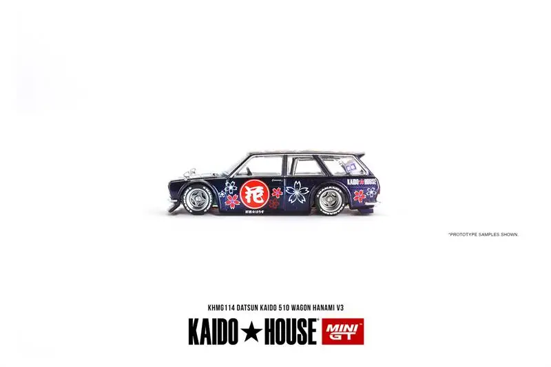 ** Pre-Ordina ** Kaido House X Mini Gt 1:64 Datsun 510 Wagon V3 Diecast Model Car