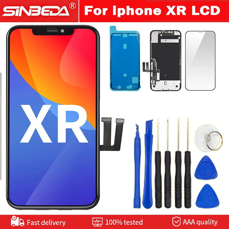 Aaa ++ Grado 100% Test Lcd Per Iphone Xr Lcd Pantalla Display Touch Screen Digitizer Assembly Per Iphone Xr Lcd Touch Screen