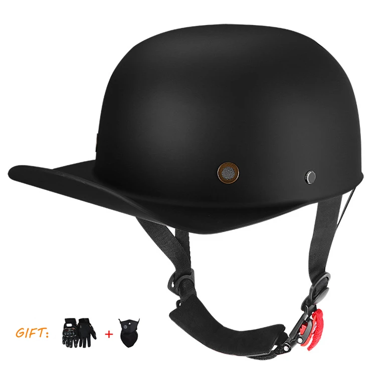 Free Mask Glove Gift Berretto Da Baseball Per Moto Casco Mezza Faccia Biker Scooter Unisex Safety Hard Hat Casco Vespa Kask Dot