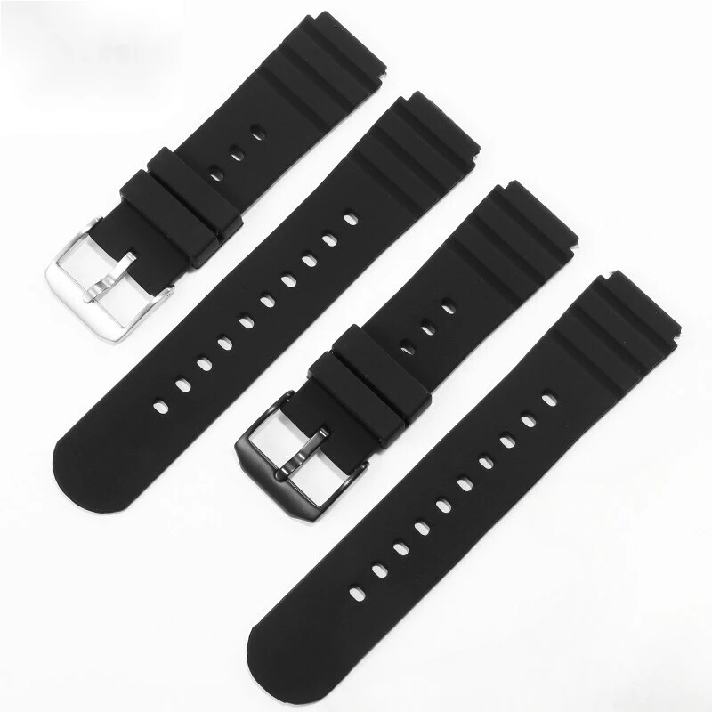 Per Luminox Safety Diving Silicone Solid Fibbia In Acciaio Inossidabile Cinturino Per Orologio Stile Militare Orologio 0321 0301 Cinturini In Gomma Da