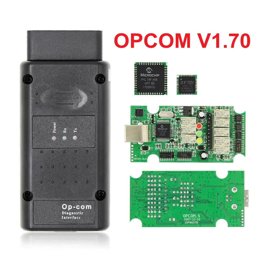 Nuovo Opcom V5 V1.70 Ftdi Flash Update Op Com V1.99 Per Opel Obd Obd2 Scanner Auto Car Diagnostic Tool Cable