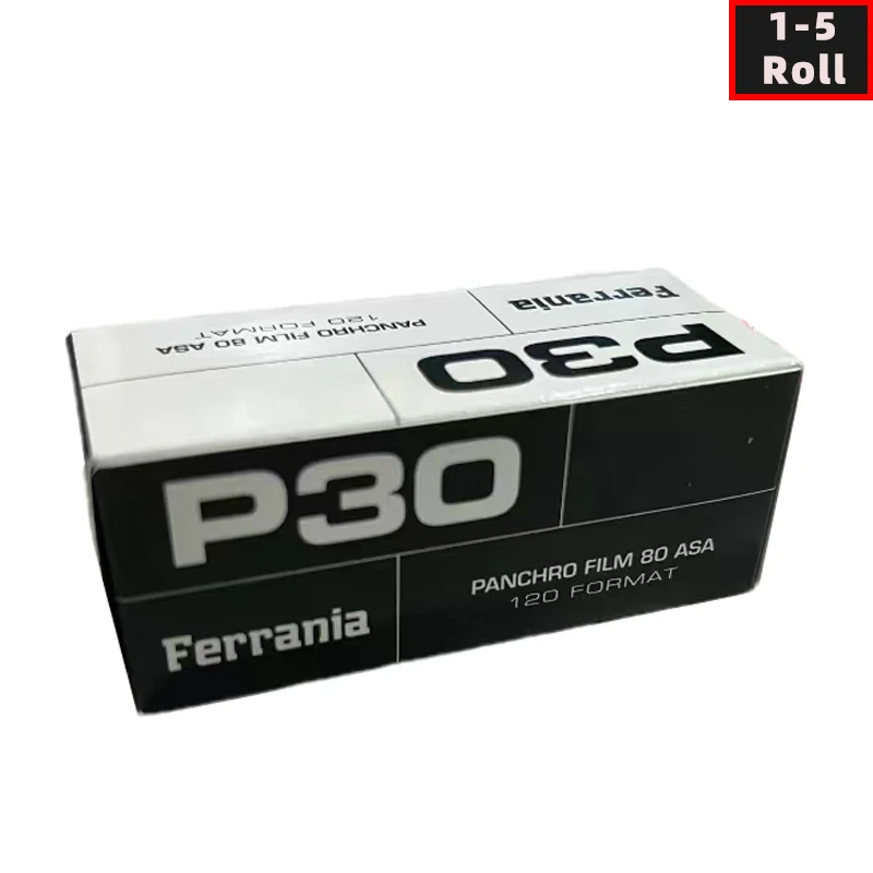1/3/5 Rotoli Originale Ferrania P30 120 Pellicola In Bianco E Nero Iso80 Solaris 120 Formato (Durata Di Conservazione: 2025)