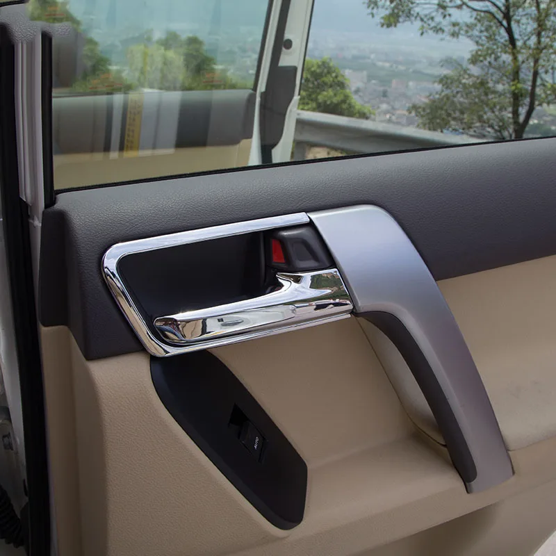 Car Styling For Toyota Land Cruiser Prado Fj 150 2010-2018 2020 Abs Chrome Interior Door Handle Cover Trims Protection Sticker