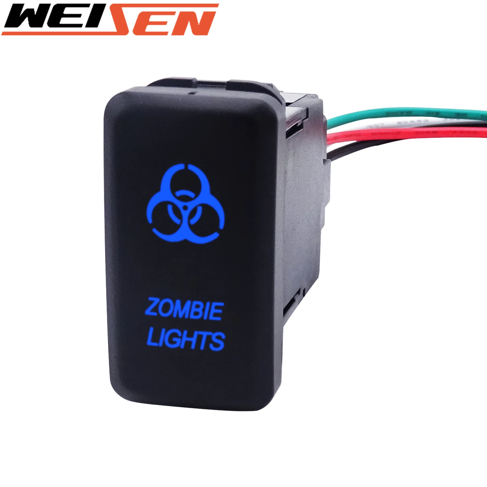 Per Toyota Hilux 2015/Prado 150/Tacoma /Fj Cruiser /4Runner Car "Zombie Lights" Pulsante 12V Blue Car Lights Interruttore On/Off
