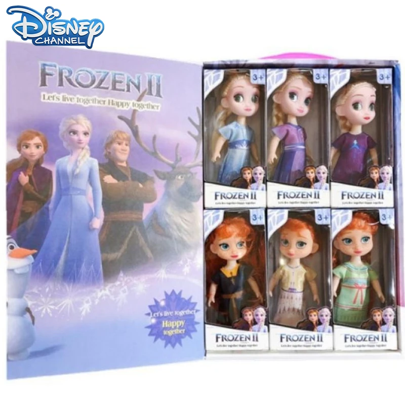 Disney Frozen 2 Princess Anna Elsa Dolls Biancaneve Belle Rapunzel Toys Girls Baby Kawaii Cosplay Doll Toy Regalo Di Compleanno Per Bambini