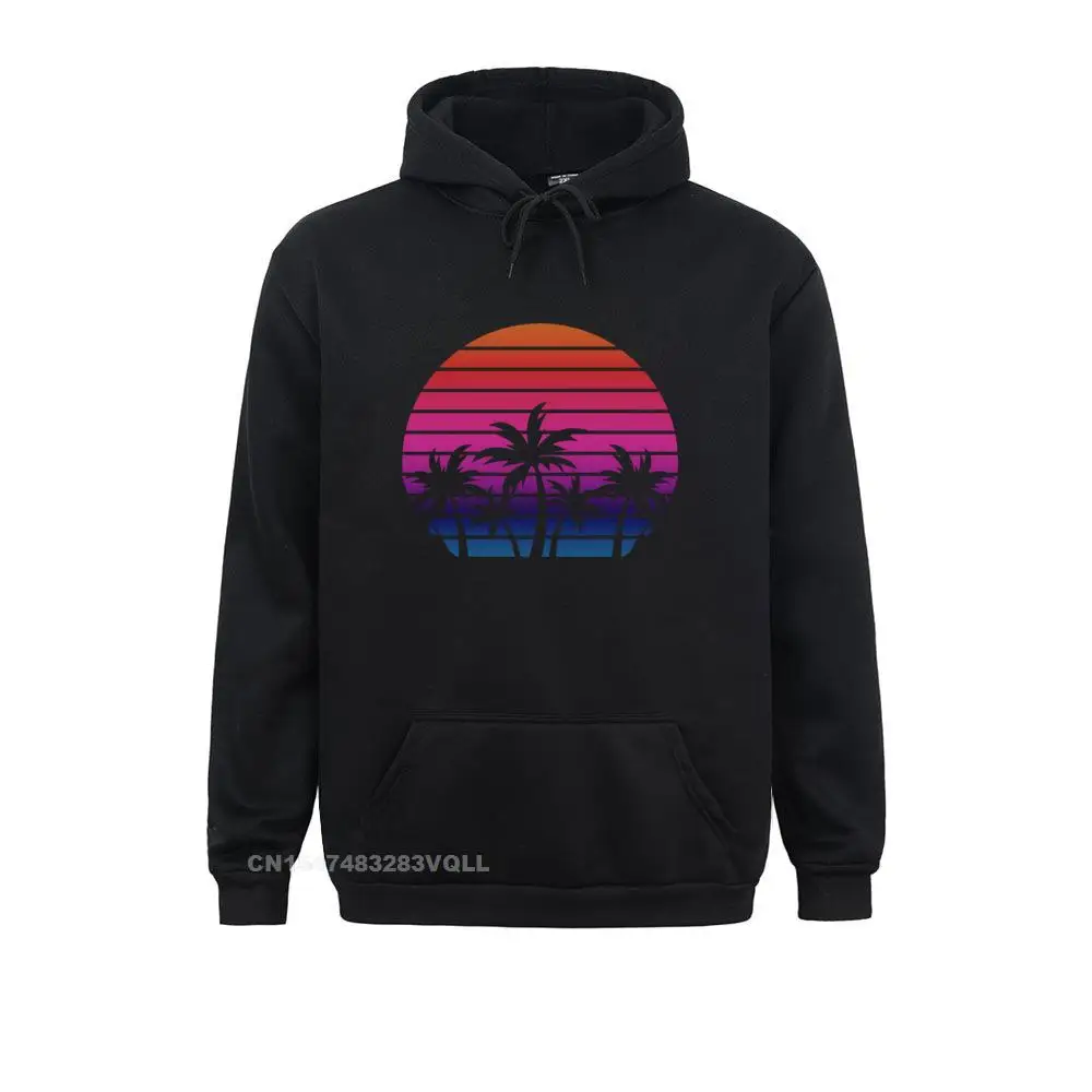 Palm Beach Is Back On Sale Preppy Style Hoodies Hooded Pullover Long Sleeve Sweatshirts For Men Normal Clothes