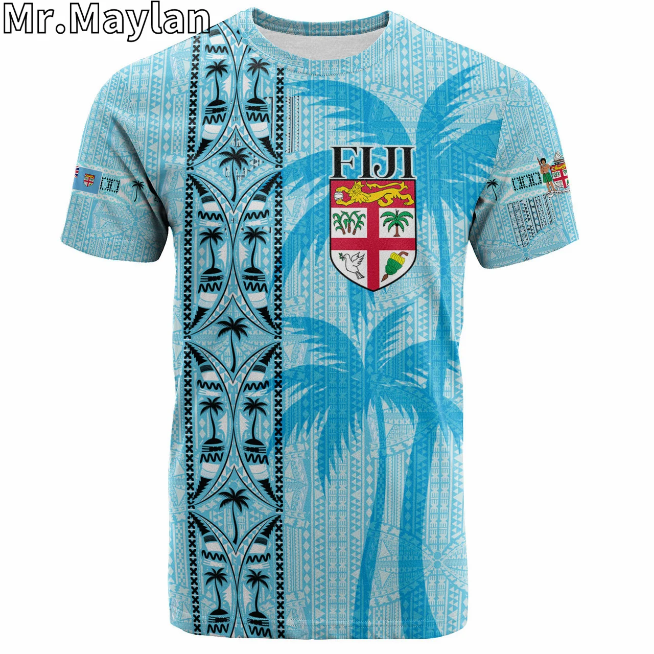 T-Shirt Hawaii Polinesiana Con Stampa 3D Personalizzata Fijian Tapa Palms Designs Tshirt Uomo Donna Streetwear T-Shirt Unisex
