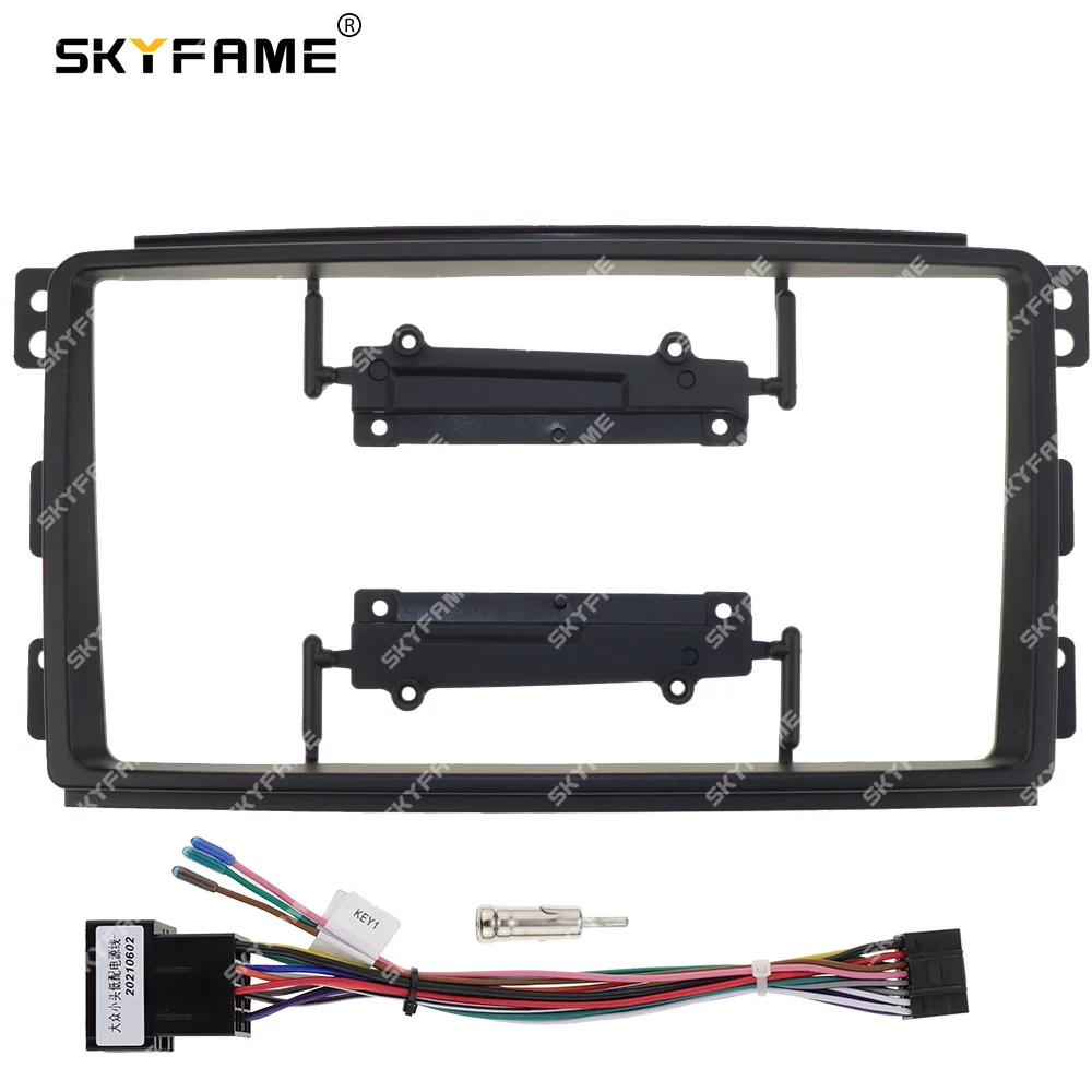 Skyfame Car Fascia Frame Adapter Android Radio Dash Fitting Panel Kit Per Benz Smart Fortwo W451