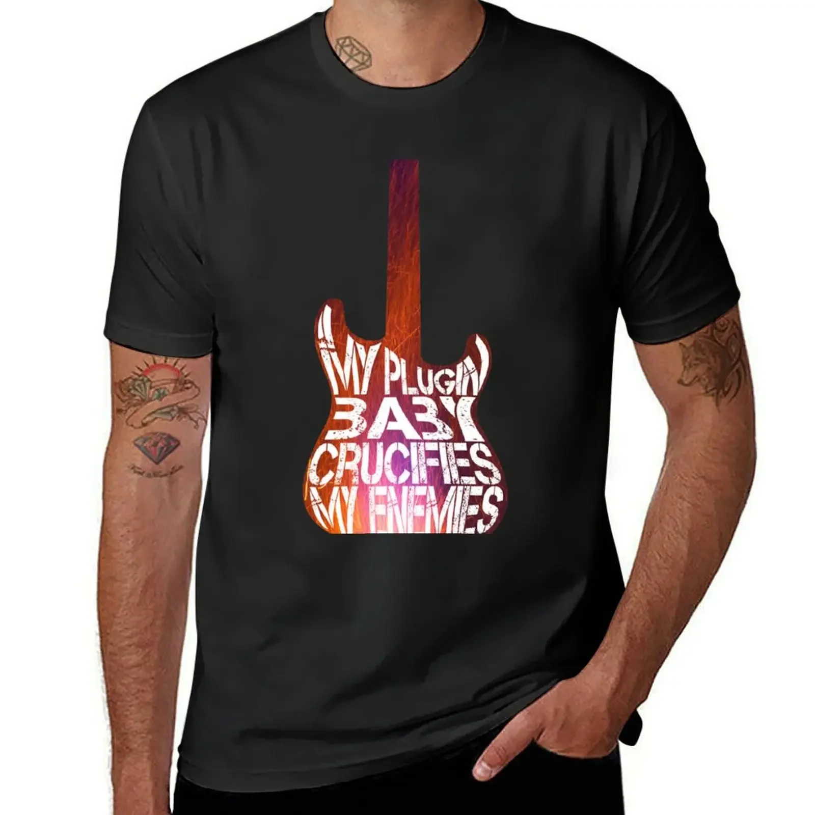 Muse Plugin Baby - Guitar T-Shirt Summer Top Sublime Funnys Magliette Per Uomo