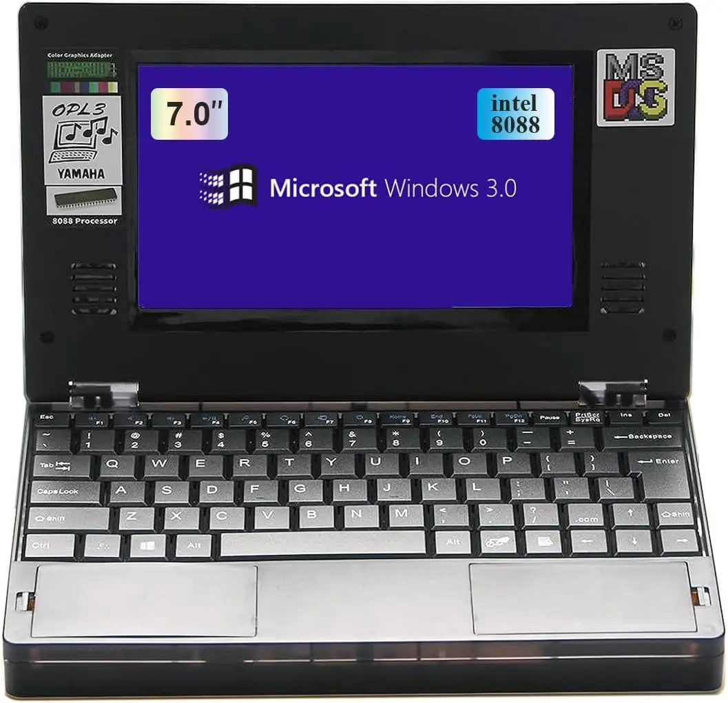 Book 8088 Dos System Notebook Vga Scheda Grafica Computer Ibm Pc Xt Macchina Compatibile 8088 8086Cpu Principio Del Microcomputer