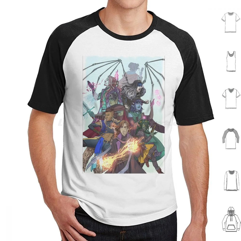 La Mighty Nein T Shirt 6Xl Cotton Cool Tee Mighty Nein Mighty 9 M9 Dnd E Yasha Beauregard Jester Fdo Caduceus Clay Olight