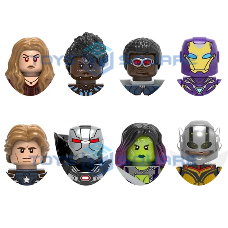 The Scarlet Shuri Captain America Falcon Witch Pepper War Machine Gamora Wasp Model Blocks Moc Bricks Set Regali Giocattoli X0263