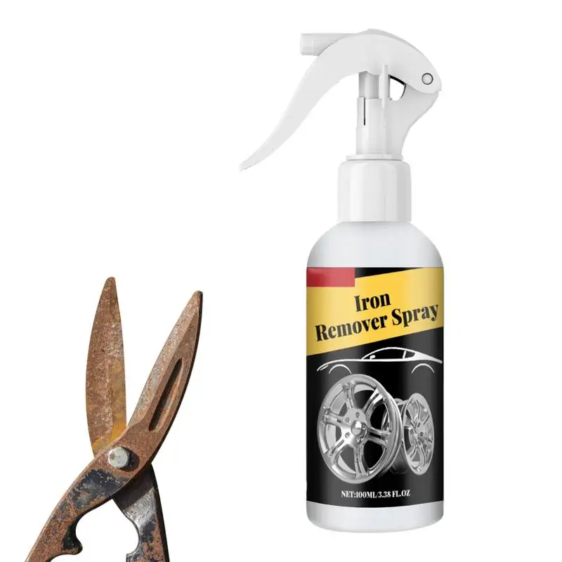 Iron Remover Spray 3.38 Floz Chrome Cleaner Rimozione Ruggine Antiruggine Detergente Cromato Spray Antiruggine Smacchiatore Per Auto Auto