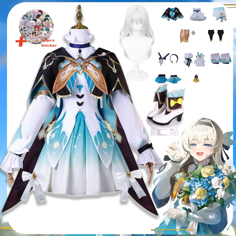 In Magazzino Firefly Honkai Star Rail Costumi Cosplay Donna Ragazze Outfit Firefly Star Rail Parrucca Cosplay Honkai Firefly Cos Scarpe