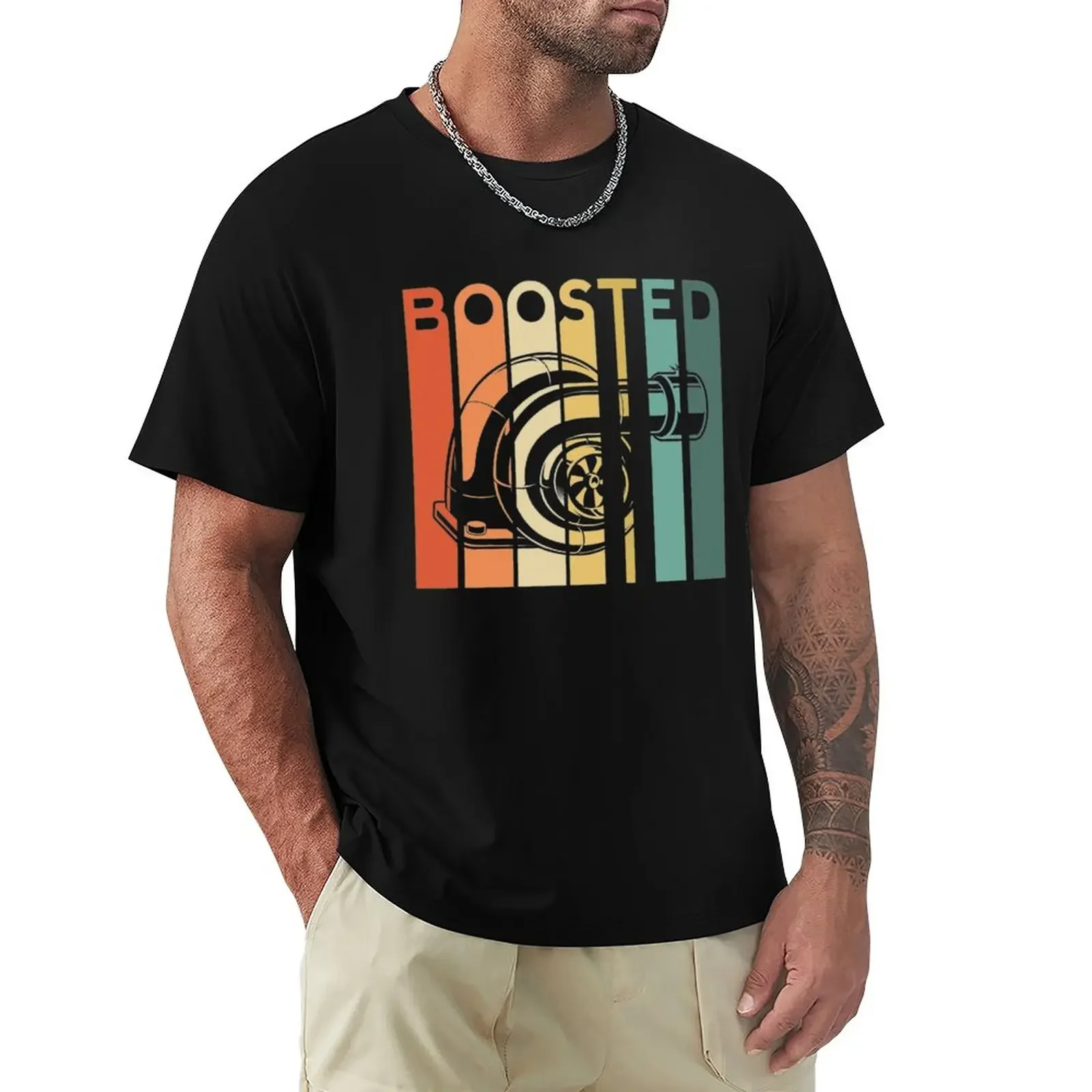 Retro Boost Turbo Car Boost Turbocompressore Auto X Retro Race Tuner T-Shirt Anime Clothes Graphics T-Shirt Da Uomo Di Moda Coreana