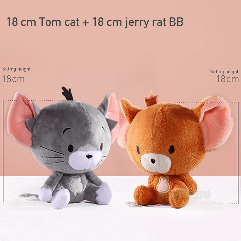 Giocattoli Di Peluche Originali Tom E Jerry Cute Tom Cat Throw Pillow Doll Tefie Mouse Action Cartoon Doll