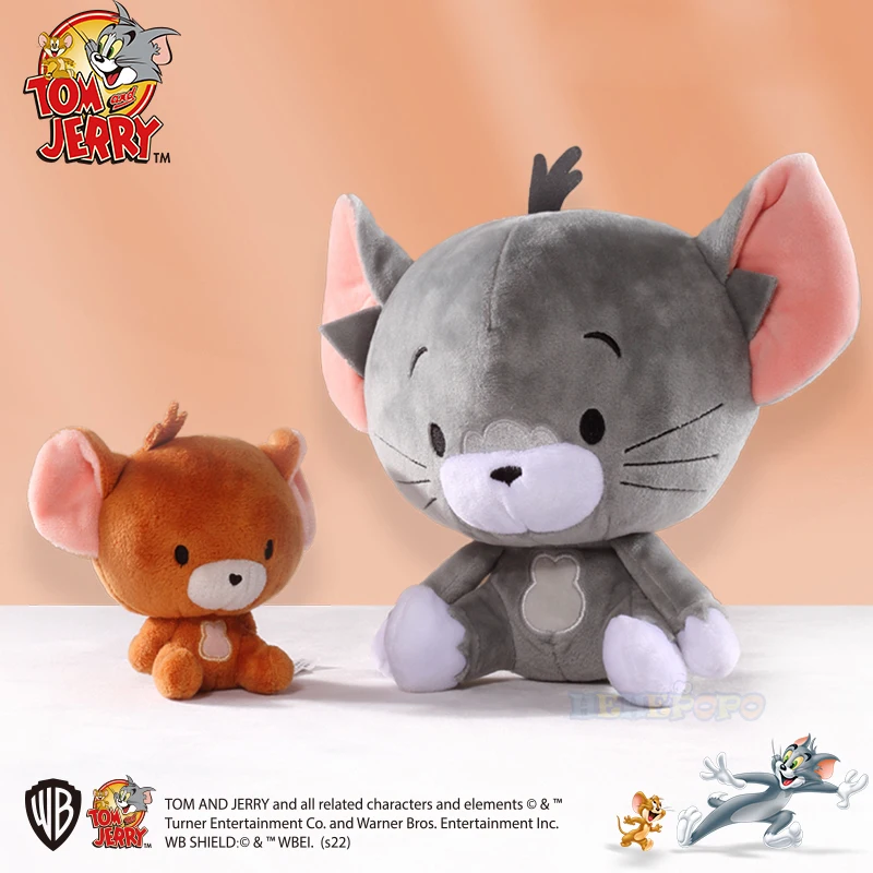 Giocattoli Di Peluche Originali Tom E Jerry Cute Tom Cat Throw Pillow Doll Tefie Mouse Action Cartoon Doll