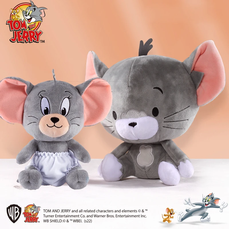 Giocattoli Di Peluche Originali Tom E Jerry Cute Tom Cat Throw Pillow Doll Tefie Mouse Action Cartoon Doll