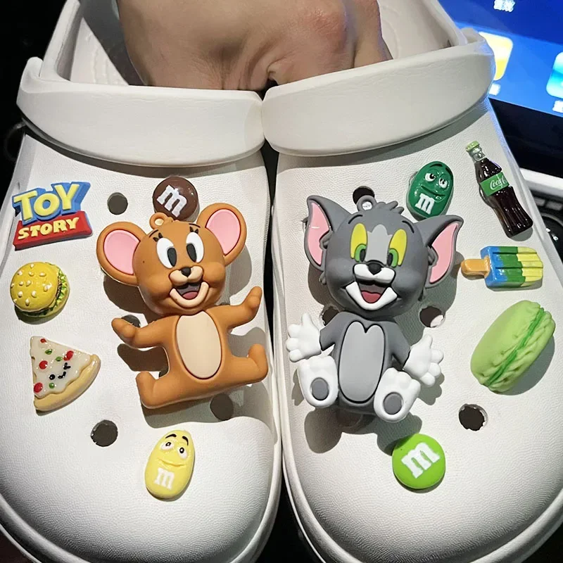 Ciondoli Per Scarpe Anime Tom E Jerry Per Crocs Disney Cartoon Fai Da Te Crocs Jibitz Accessori All'Ingrosso