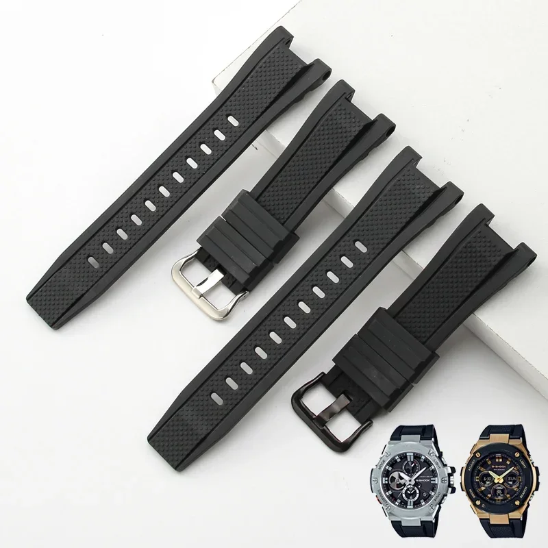 Cinturino In Gomma Per Casio Gst-B100 S110 W300 410 400G B100 Gst-210 Accessori Di Ricambio Originali Cinturino Per Orologio 26*14