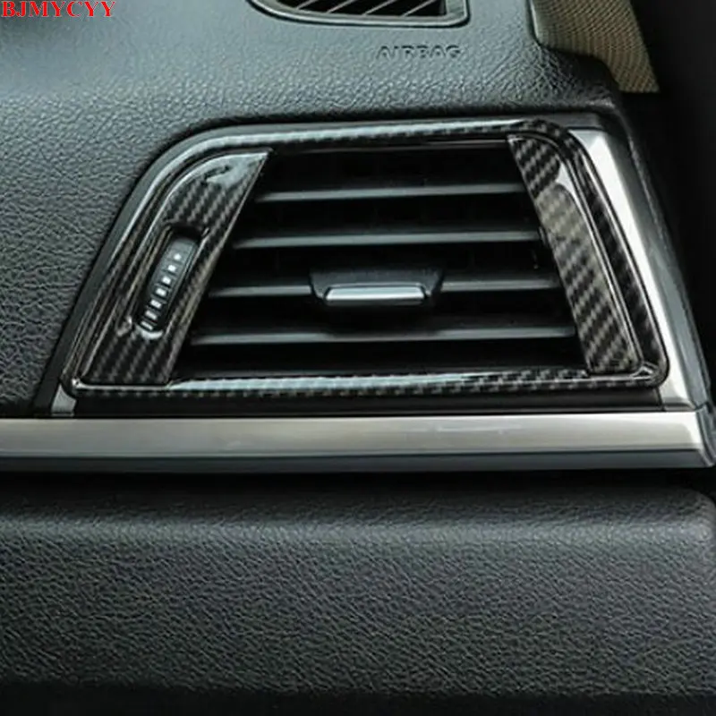 Bjmycyy 2 Pz/Set Automobile Cruscotto Lato Di Uscita Dell'Aria In Fibra Di Carbonio Cornice Decorativa Per Bmw Serie 3 Serie 4 3Gt 2013-2017