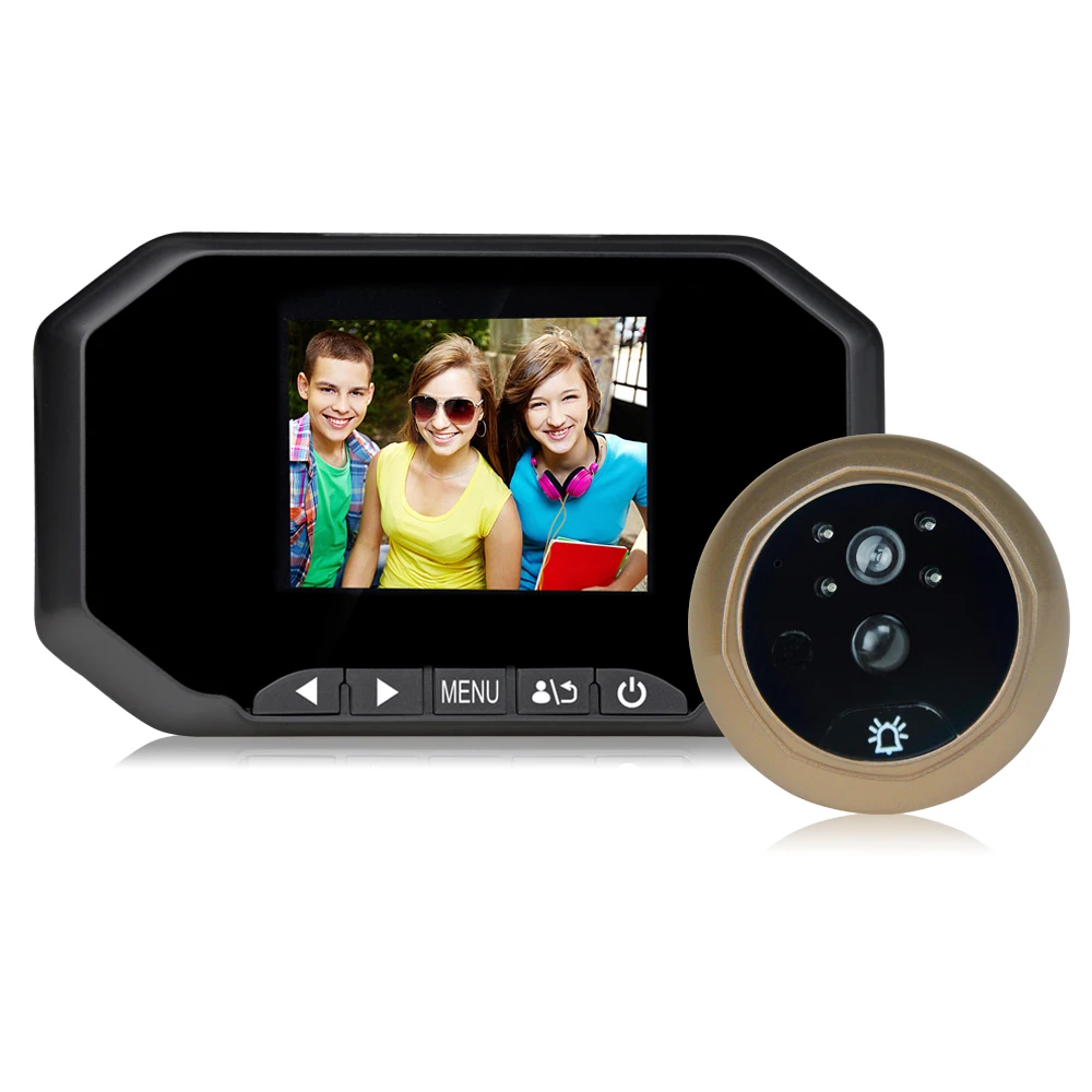 3 "2Mp Hd Peephole Viewer Infrarossi Night Vision Wired Video Telefono Del Portello