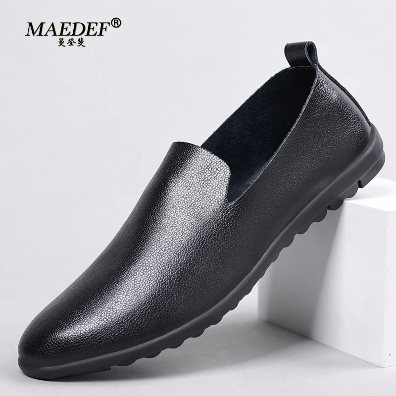 Maedef Scarpe Casual In Pelle Da Uomo 2024 Mocassini Classici Da Uomo Mocassini Traspiranti Anti-Odore Slip On Driving Shoe Plus Size 40-47