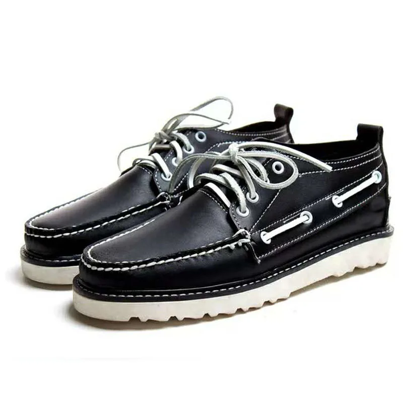Scarpe Da Barca In Pelle Da Uomo Designer Lace Up Fashion Flat Creepers Mocassini Scarpe Calzature Zapatos Hombre Mocassini Scarpe Da Guida 45