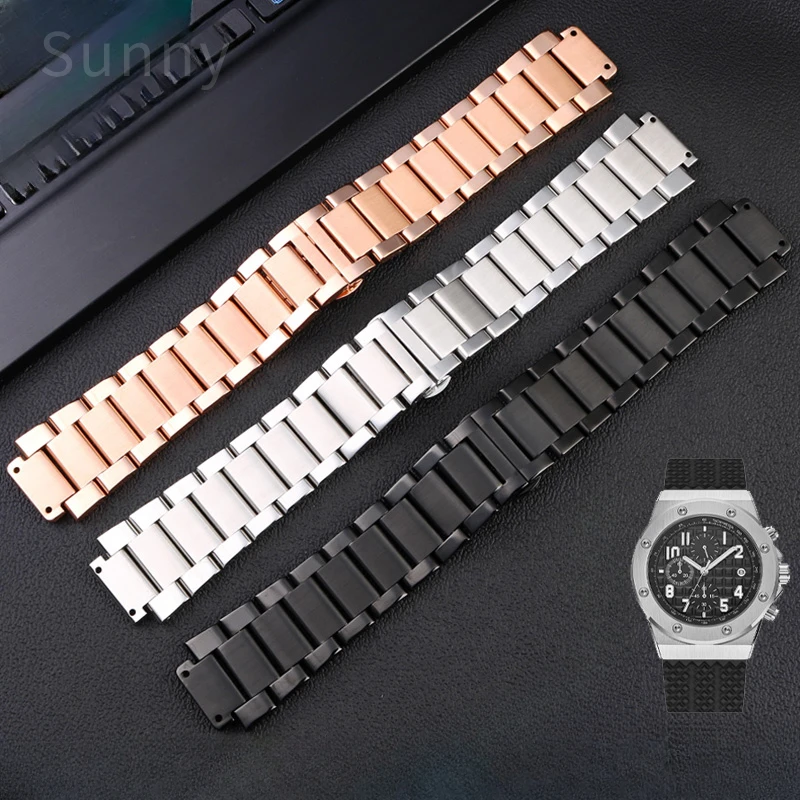 Per Hublot Yubo Accessori Da Uomo Sostituisci Big Bang Classic Fusion King Supreme Yubo Fold Buckle 21X13 24X17Mm Cinturini