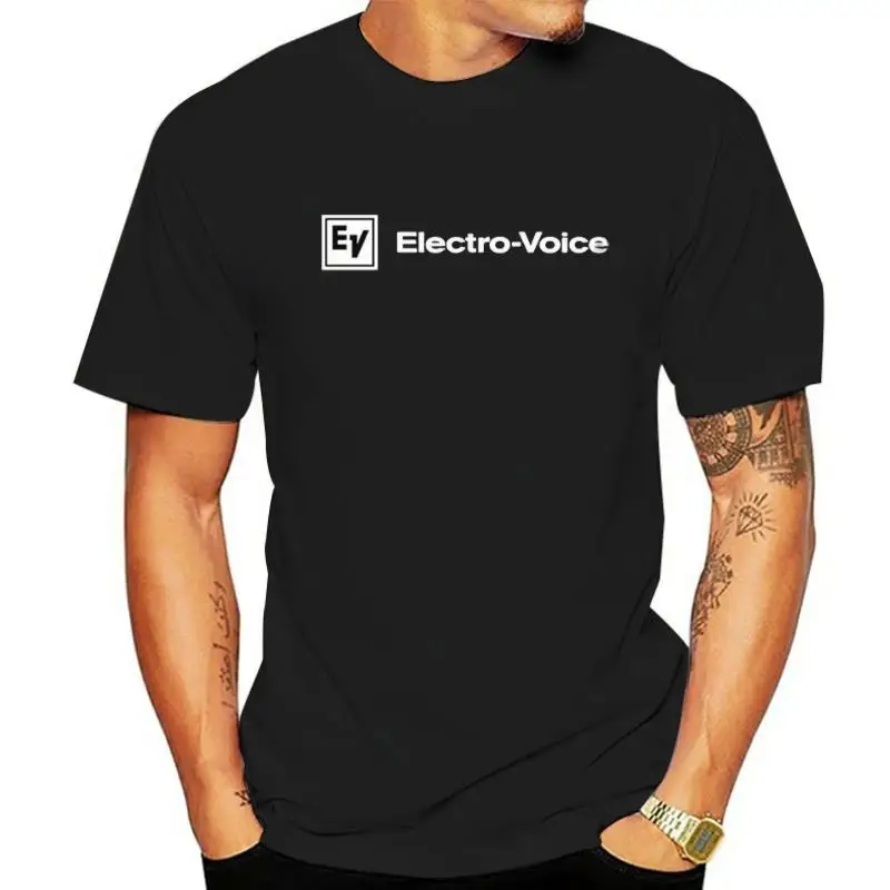 Neu Electro-Voice Ev Pro Altoparlanti Audio Microfoni Amp Dsp T-Shirt Nera S - 3 T-Shirt Più Nuova Moda