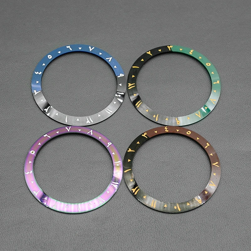 Lunetta Nh35, Curva Bicolore, Misura 38 X30.5Mm, Per Seiko Skx007/Skx009/Skx011/Skx171/Skx173/Srpd Ecc., Ceramica, Immersione