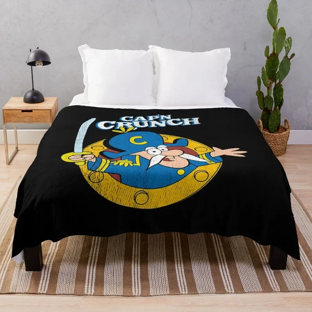 T-Shirt Vintage Crunch Cereali Coperta Coperta In Tessuto Di Flanella Coperte Personalizzate Per Divani Coperte