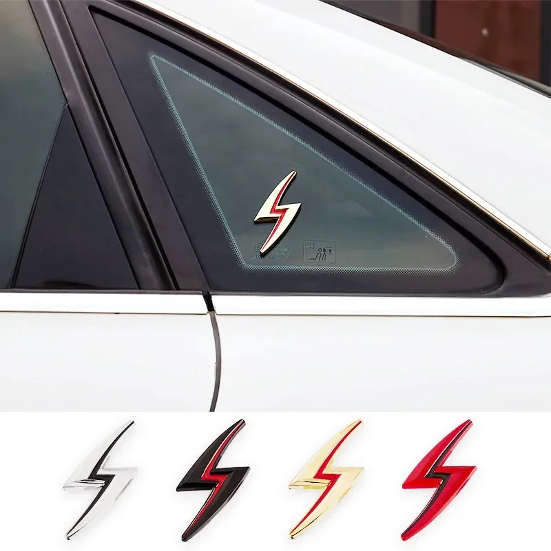 3D Metal Lightning Logo Car Rear Trunk Side Fender Emblem Badge Sticker Per Nissan S10 S11 S12 S13 S14 S15 200Sx 240Sx