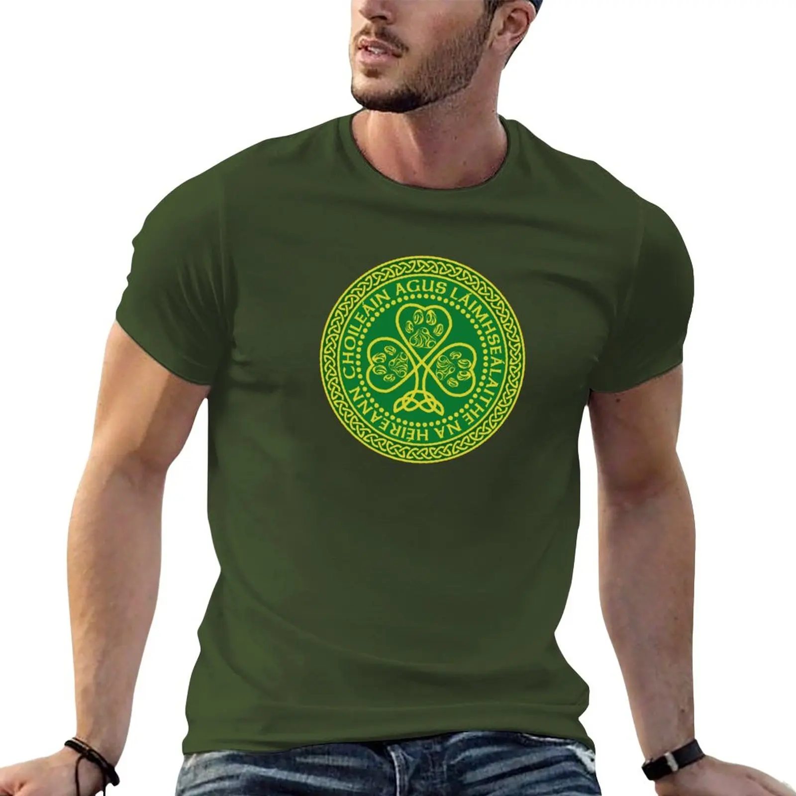 New Pup & Handler Of Ireland T-Shirt Felpe Magliette Nere T-Shirt Anime T-Shirt Da Uomo