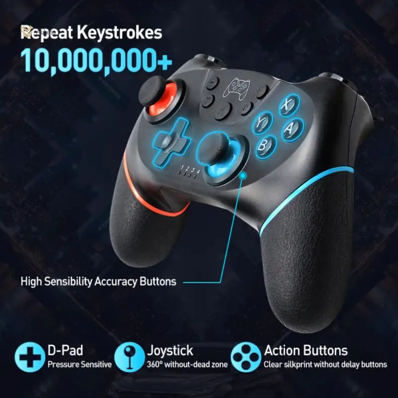 Controller Wireless Nero Design Ergonomico Switch Controller Switch Controller Controller Gamepad Joypad