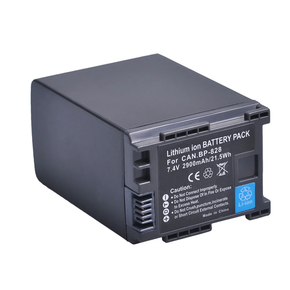 Bp-828 2900Mah Di Ricambio Per Batteria Canon Bp828 Compatibile Con Legria Gx10 Hf G30 G26 G25 G20 G10 M30 M31 M32 M36 M40