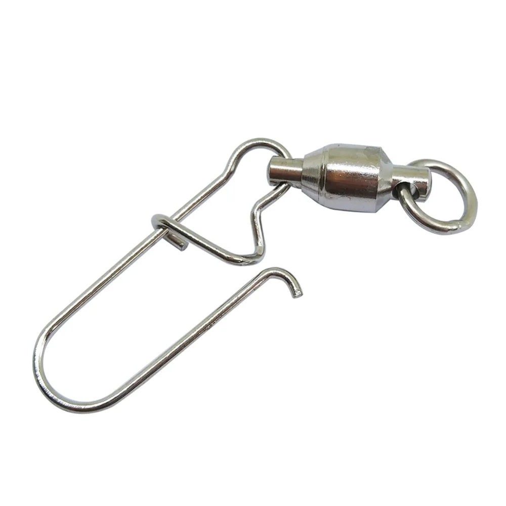 Infof 100/200/500 Pcs Di Pesca Girevoli Snap Cuscinetto A Sfere Girevole Con Bel Scatto Connettore Pesca Gancio Per Alimentatore Pesca Alla Carpa