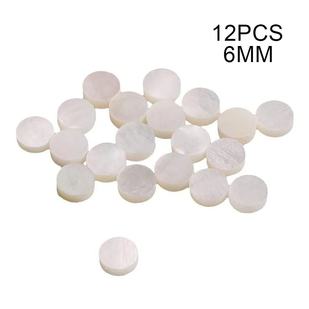 Accessori Banjo Bass Fingerboard Tone Point For Guitar Mandolino White 12 Pcs 6Mm Pearl Inlay Dots Ukulele Nice Best Brand New