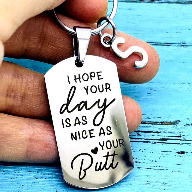 I Hope Your Day Is As Nice Keychain Gift For Girlfriend Boyfriend Wife Husband Gift For Birthday Couple Jewelry Keyring
