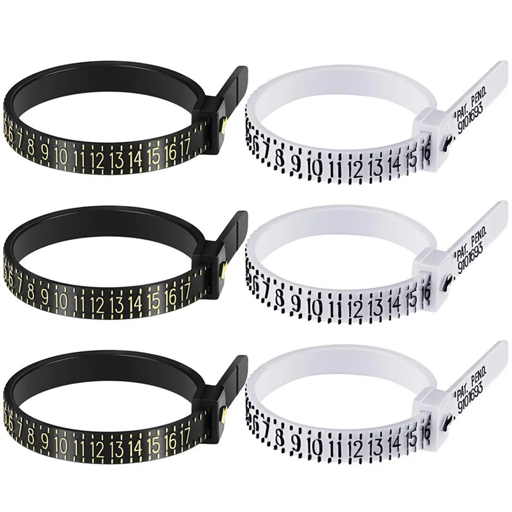 Ring Sizer Uk/Us/Eu/Jp Ufficiale Britannico/Americano Dito Riutilizzabile E Leggero Bel Misuratore Misura Misura Uomini E Donne Taglie A-Z