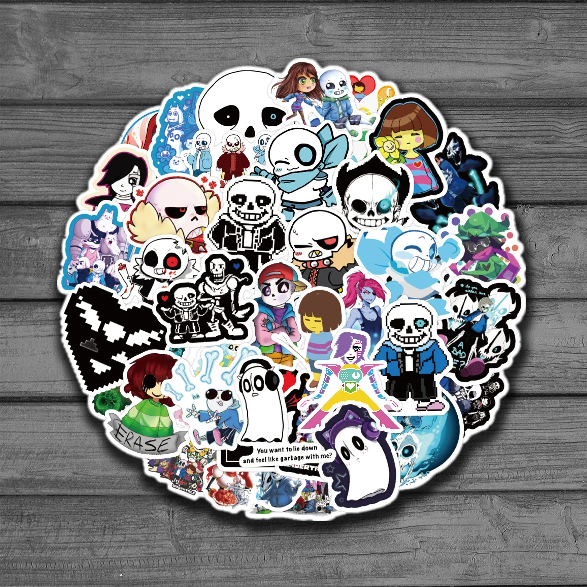 50Pcs Hot Game Undertale Graffiti Stickers Per Bagagli Laptop Graffiti Stickers Per Regali Per Auto Cartoon Decal Sticker