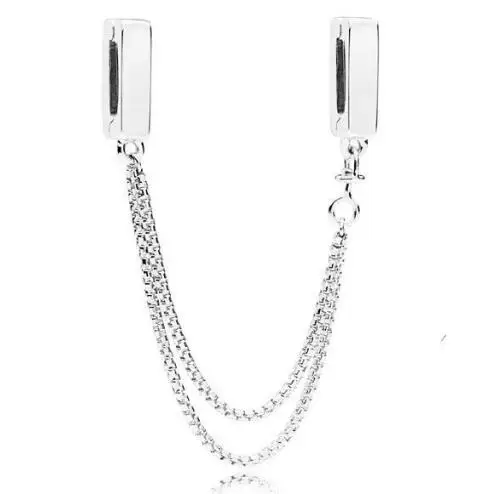 Genuine 925 Sterling Silver Reflexions Catene Galleggianti Catena Di Sicurezza Adatto A Reflexions Originali Bracciale Pandora Gioielli Fai Da Te