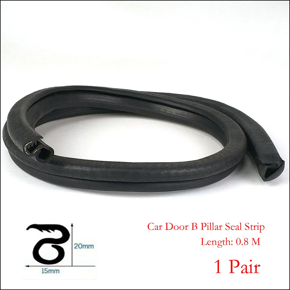 0.8M Car Door B Pillar Seal Strip Car Weatherstrip Motor Van Boat Door Guarnizione In Gomma Sealing