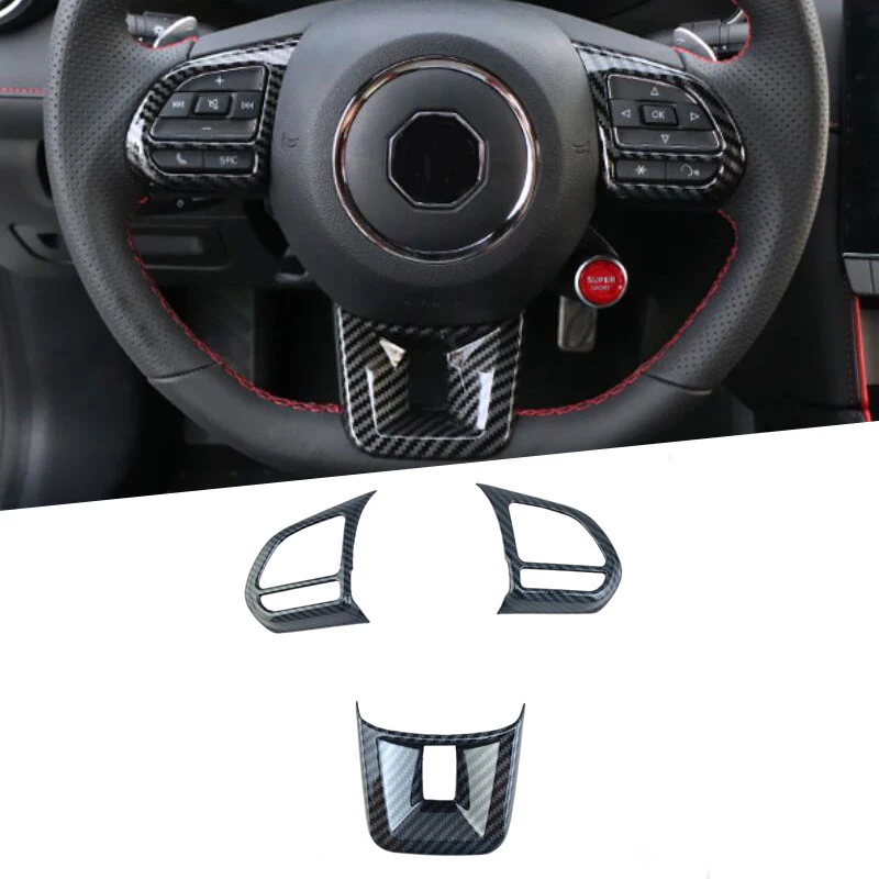 Per Mg 6 Mg Zs Mg Hs 2017 2018 2019 Steering Wheel Copertura Trim Decorazione Chrome Molding Telaio Accessori Pannello Parti Interne