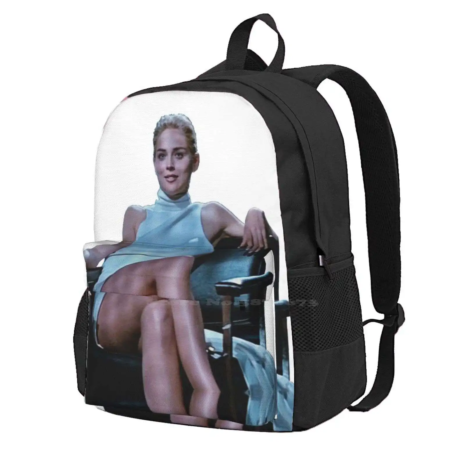 Man Eater Ii Sharon Stone Basic Instinct Zaino Da Scuola Di Grande Capacità Borse Per Laptop Sharon Stone Basic Instinct 90S Film Pretty