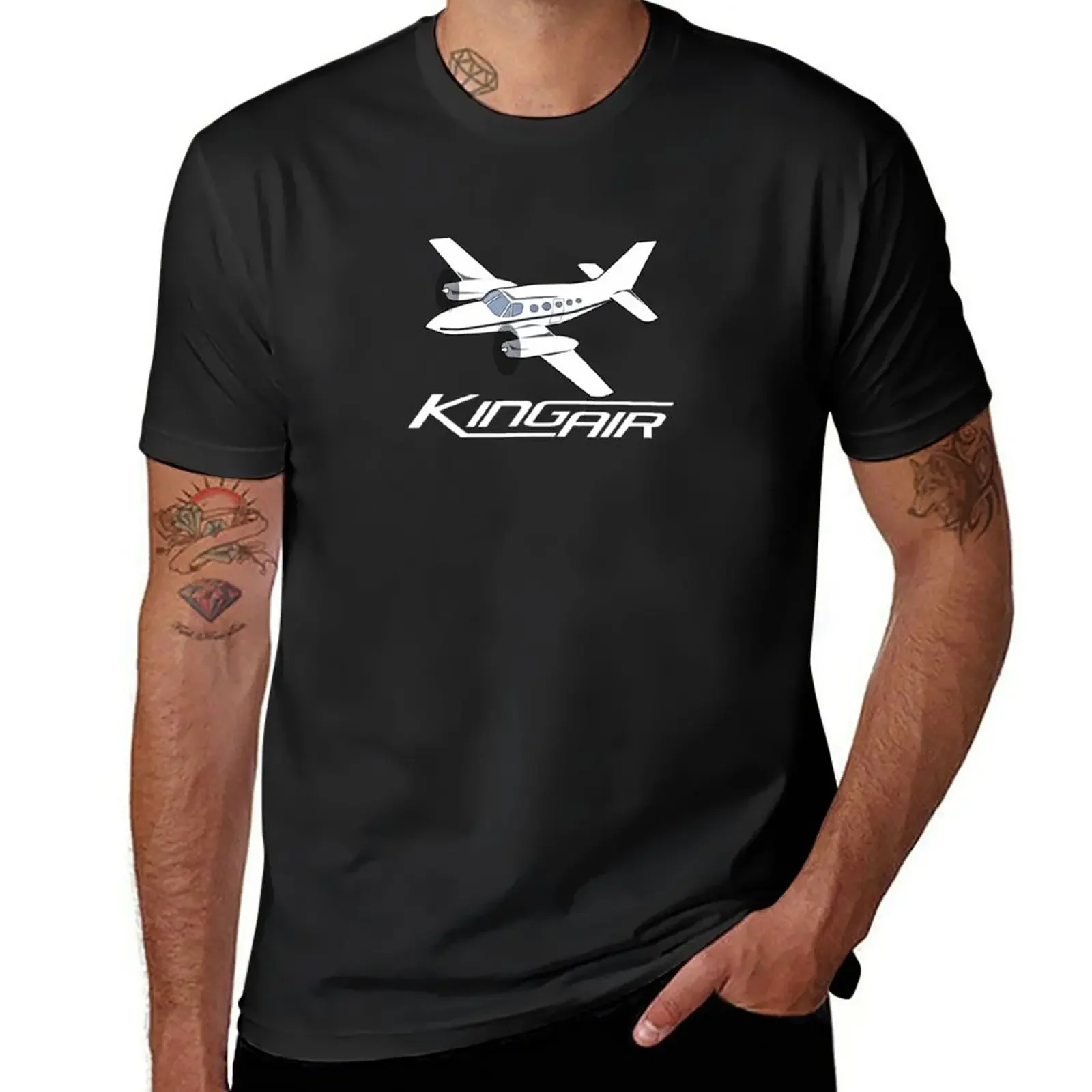 T-Shirt King Air Aircraft Blanks Magliette Pesanti Vintage Ad Asciugatura Rapida Per Uomo