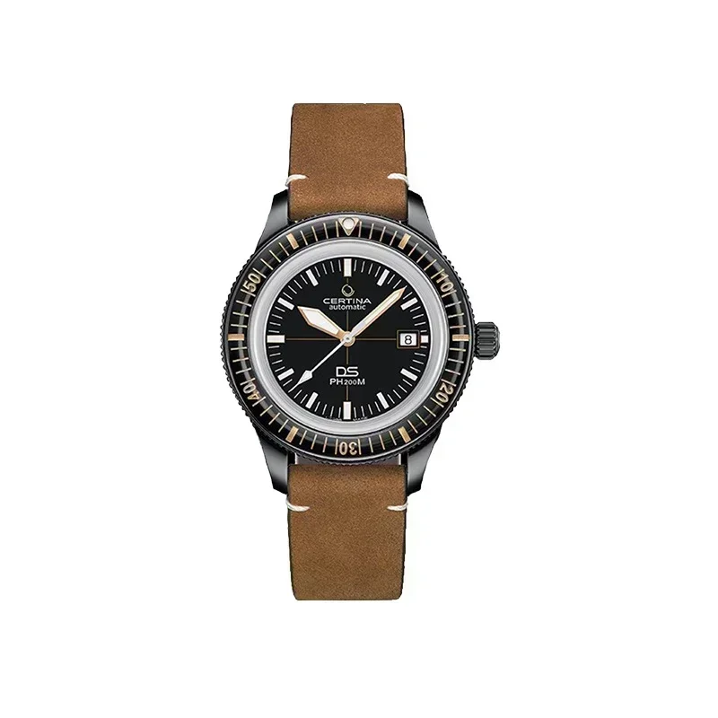 Certina Ds Ph200M Orologio Al Quarzo Orologio Da Uomo Di Lusso Business Casual Moda Uomo Orologi Orologio Impermeabile In Pelle Per Uomo Quadrante Gra