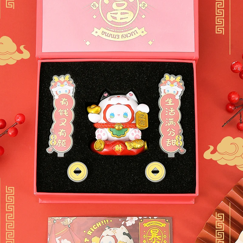 Emma Secret Forest Lucky Cat Anime Original Figure Collection Model Desktop Ornaments Doll Toys