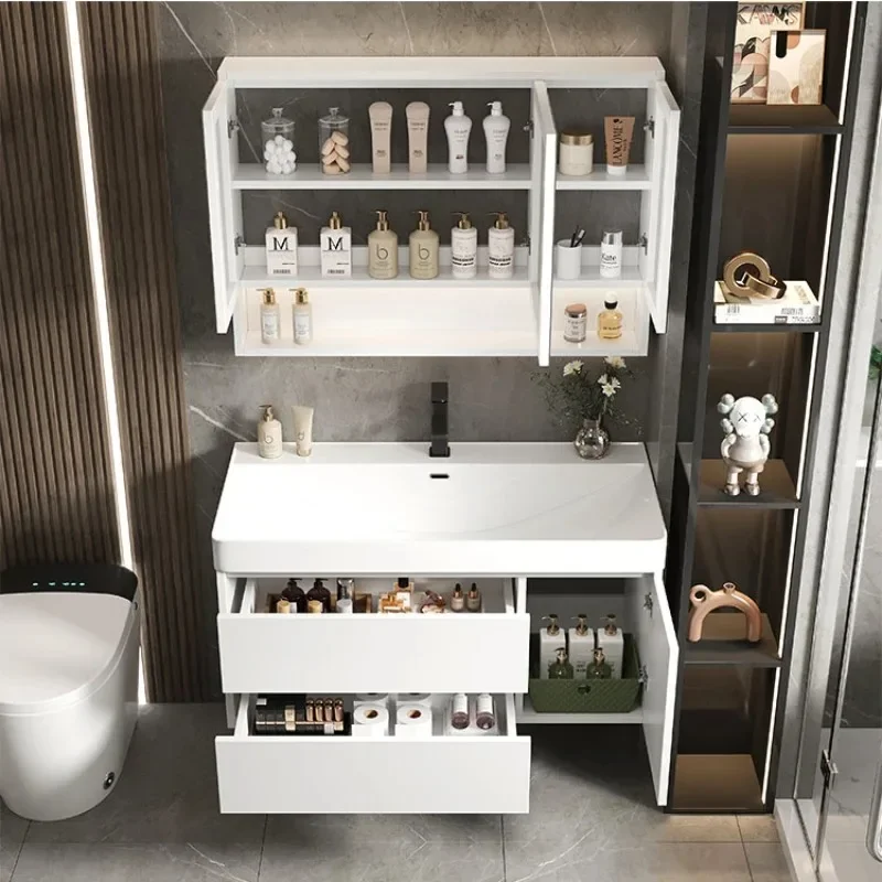 Mensole A Muro Mobiletto Del Bagno Organizzatore Specchio Stoccaggio Profumo Armadio Cucina Lusso Moderno Scarpe Colchones Mobili Dell'Hotel