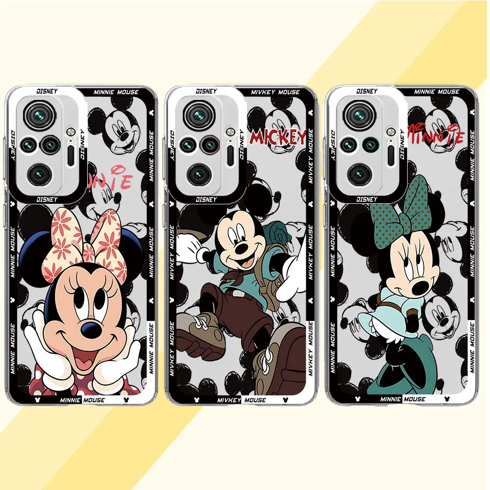 Custodia Disney Mickey Mouse Per Motolora Moto G73 G52 G22 G72 Edge 40 5G G71 G32 Cover Morbida Trasparente